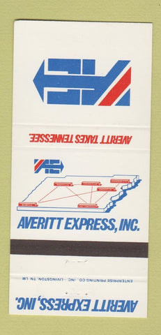Matchbook Cover - Averitt Trucking Atlanta GA Knoxville TN Memphis 30 Strike