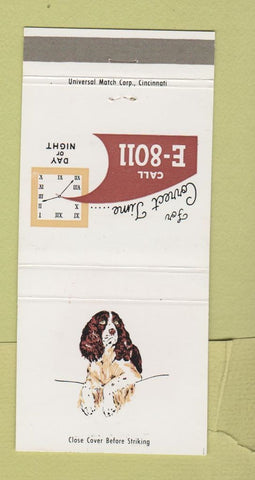 Matchbook Cover - Fort Wayne National Bank IN dog 30 Strike