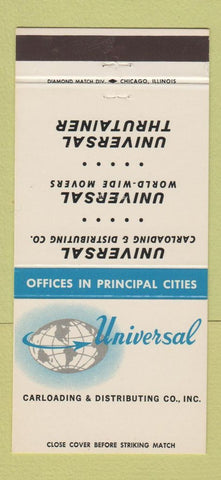Matchbook Cover - Universal Carloading trucking 30 Strike