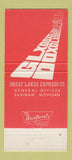 Matchbook Cover - GLX Great Lakes Express Trucking Saginaw MI 30 Strike