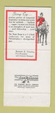 Matchbook Cover - Hunt Room Bellevue Stratford Hotel Philadelphia PA 30 Strike