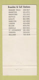 Matchbook Cover - Scobie's Transport Trucking London ON 30 Strike