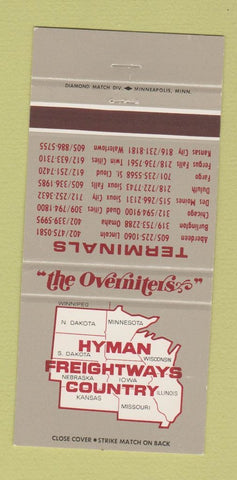 Matchbook Cover - Hyman Freightways Trucking 30 Strike