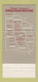 Matchbook Cover - Hyman Freightways Trucking 30 Strike