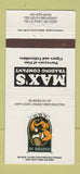Matchbook Cover - Max's Trading Company Fells Point MD dog 30 Strike