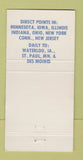 Matchbook Cover Kroblin Transport Trucking KTS Waterloo IA Des Moines 30 Strike