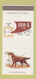 Matchbook Cover - Fort Wayne National Bank IN dog 30 Strike