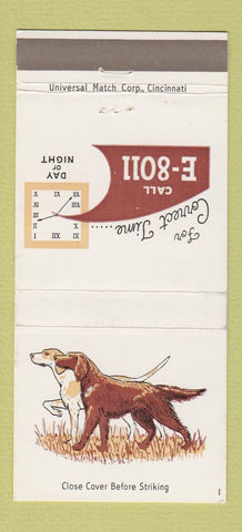 Matchbook Cover - Fort Wayne National Bank IN dog 30 Strike