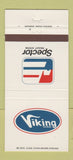 Matchbook Cover - Spector Freight System Trucking Viking Division 30 Strike