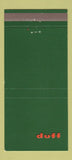 Matchbook Cover - Duff Trucking Akron Cincinnati Cleveland Toledo OH 30 Strike