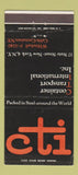 Matchbook Cover - Container Transport Trucking New York City WEAR 30 Strike
