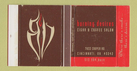 Matchbox - Burning Desires Cigar Coffee Salon Cincinnati OH WEAR