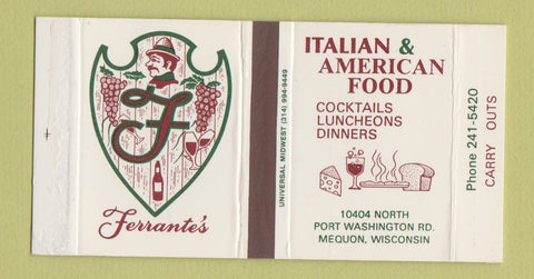 Matchbox - Ferrante's Italian Restaurant Mequon WI