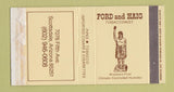 Matchbox - Ford and Haig Tobacco Pipes Cigars Scottsdale AZ Indian