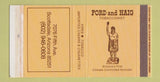 Matchbox - Ford and Haig Tobacco Pipes Cigars Scottsdale AZ Indian
