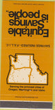 Matchbook Cover - Equitable Savings OR WA ID 30 Strike