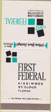 Matchbook Cover - First Federal Kissimmee St Cloud FL 30 Strike