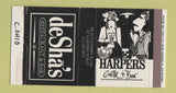 Matchbox - Harper's Grill Bar DeSha's Restaurant Cincinnati OH WRITING