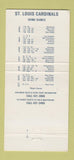 Matchbook Cover - St Louis MO Cardinals Baseball Springfield IL Bureau 30 Strike