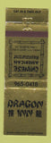 Matchbook Cover - Dragon Inn Chinese Restaurant Fort Worth FL WEAR