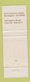 Matchbook Cover - Mei Foo Garden Chinese Restaurant Burlington Oakville ON WEAR