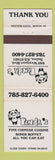Matchbook Cover - Panda's Chinese Restaurant Salina KS