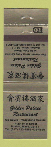Matchbook Cover - Golden Palace Chinese Restaurant Boston MA