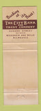 Matchbook Cover - City Bank and Trust Milwaukee WI WEAR