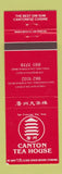 Matchbook Cover - Canton Tea House Chinese Oakland San Francisco CA