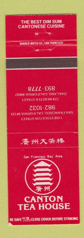 Matchbook Cover - Canton Tea House Chinese Oakland San Francisco CA