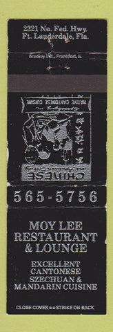Matchbook Cover - Moy Lee Chinese Restaurant Fort Lauderdale FL