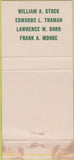 Matchbook Cover - Stock Mortuaries Clayton St Louis MO 30 Strike