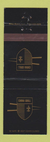 Matchbook Cover - China Grill New York City Miami Beach Las Vegas Chicago WEAR