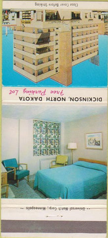 Matchbook Cover - Village Inn Restaurant Dickinson ND 30 Strike