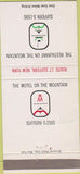 Matchbook Cover - Motel and Restaurant on the Mountain Suffern NY 30 Strike
