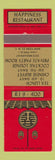 Matchbook Cover - Happiness Restaurant Chinese New York City