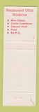 Matchbook Cover - Restaurant Macchand Chinese St Jean QC