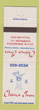 Matchbook Cover - China Inn Chinese Restaurant Champaign IL