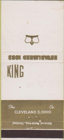 Matchbook Cover - King Cleveland OH 30 Strike
