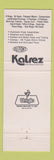Matchbook Cover - Great Lakes Rubber and Supply Glendale WI