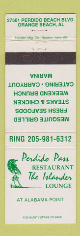 Matchbook Cover - Perdido Pass Restaurant Orange Beach AL WEAR