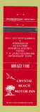 Matchbook Cover - Crystal Beach Motor Inn Wildwood Crest NJ