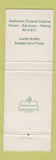Matchbook Cover - Hunan Garden Chinese Restaurant Florence SC