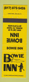 Matchbook Cover - Bowie Inn Bowie TX