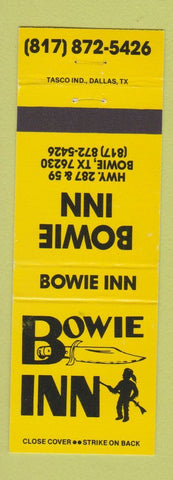 Matchbook Cover - Bowie Inn Bowie TX