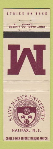Matchbook Cover - Saint Mary's University Halifax NS