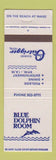 Matchbook Cover - Outrigger Hotel Waikiki Hawaii Blue Dolphin Room