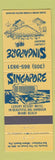 Matchbook Cover - Singapore Resort Miami Beach FL