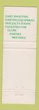 Matchbook Cover - Jolly Archer Archery Arlington VA
