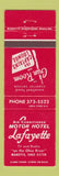 Matchbook Cover - Motor Hotel Lafayette Marietta OH